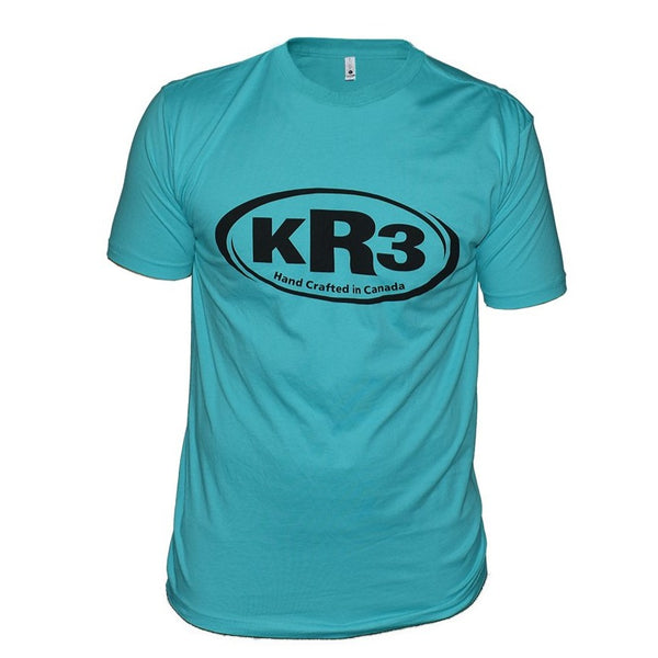 Playeras con el logotipo de KR3 en grande