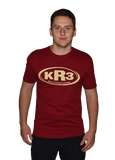 Playeras con el logotipo de KR3 en grande