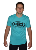 Playeras con el logotipo de KR3 en grande